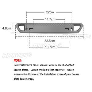 Soporte Decorativo Universal de 6 Colores para Matrícula Delantera de Parachoques Estilo ABS Carbono, Marco de Recorte para Placa de Matrícula - Product Image 4