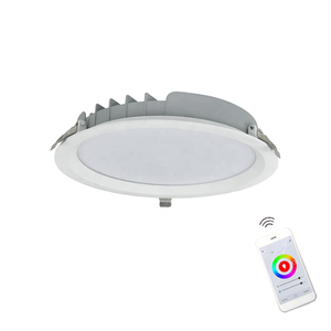 Foco Empotrable Comercial de Aluminio, 3CCT, Zigbee, Loxone, Hogar Inteligente, IP44, <span class=keywords><strong>UGR</strong></span> <span class=keywords><strong>19</strong></span>, LED Regulable, Luz de Techo Universal - Product Image 1