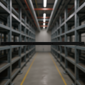 Barra de conexión entre rieles guía para bandejas de cables de 48 pulgadas de longitud, acabado negro - Product Image 3