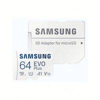 Carte mémoire originale Samsung EVO Plus 64 Go 128 Go 256 Go 512 Go jusqu'à 130 Mo/s 4K U3 V30 avec adaptateur SD