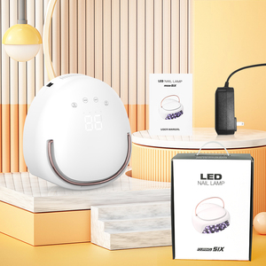 Lámpara de Uñas LED UV Profesional Inalámbrica Recargable de Metal de 60W con Sensor Táctil y 42 Perlas - Product Image 6