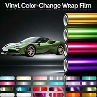 Film de protection de peinture (PPF) en vinyle, 350+ couleurs, TPU auto-réparant, hydrophobe, anti-rayures, résistant aux UV, brillant, rose, effet changeant de couleur