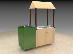 <span class=keywords><strong>Chariot</strong></span> de restauration mobile multifonctionnel à prix réduit de Chine <span class=keywords><strong>Chariot</strong></span> en <span class=keywords><strong>bois</strong></span> pour <span class=keywords><strong>bar</strong></span> à bonbons Stand d'affichage Design <span class=keywords><strong>Chariot</strong></span> à crème glacée à vendre - Product Image 3