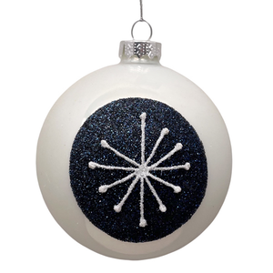 <span class=keywords><strong>Boule</strong></span> de Noël élégante en verre de 8 cm, motif araignée vert olive, flocage velours, décoration de sapin de Noël - Product Image 3