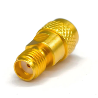 Adaptateur coaxial RF haute fréquence QSMA/SMA-JK1, connecteur coaxial à ondes millimétriques, matériau en cuivre, 50 ohms, 10 MHz-18 GHz