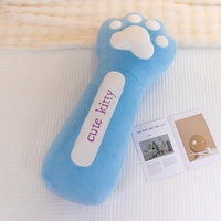 Coussin long en peluche patte de chat Kawaii, doux et moelleux, coussin en forme de patte d'animal, coussin en peluche chaton mignon pour la maison, le canapé, la décoration de la chambre
