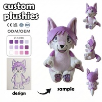 Fabricant de jouets en peluche personnalisés à faible MOQ, jouets en peluche animaux en peluche, peluche Axolotl bleu clair personnalisée, corps tacheté, poupée en peluche douce personnalisée