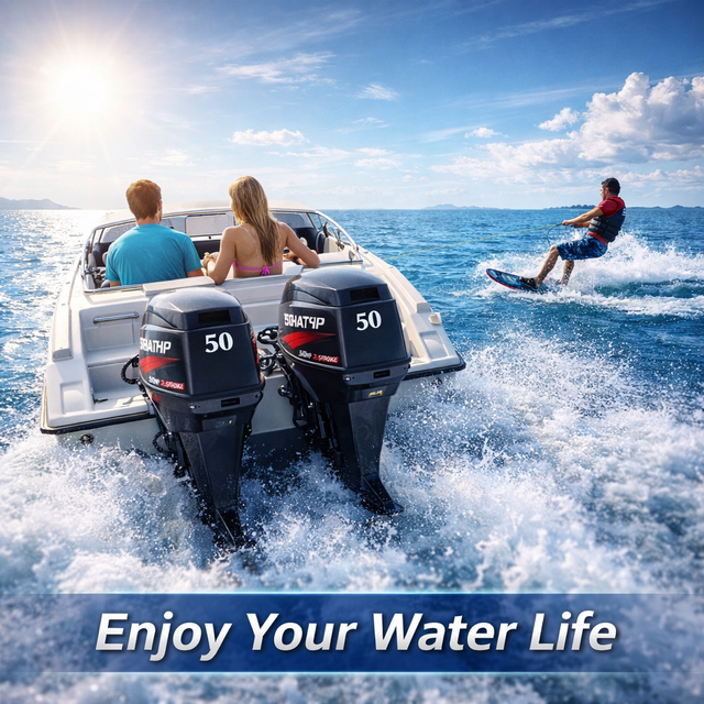New Tohatsu M50D2L 2 Stroke 50HP Gasoline Outboard Motor for Retrofit/Upgrade Fishing Boats & Small Transport Vessels