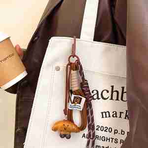 Llavero Duradero y Ligero con Forma de Pretzel de Dibujos Animados, Colgante Kawaii de Pan con Cordón para Mochilas, Teléfonos, Adolescentes y Niñas - Product Image 6