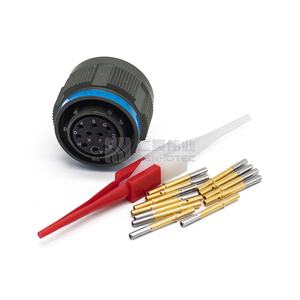 Contactos <span class=keywords><strong>MIL</strong></span> Spec circulares 22M PC Tail Pin Contact 24-28 AWG Chapado en oro 10-10-015 Amphenol D38999 407552 PCB Contacts - Product Image 5