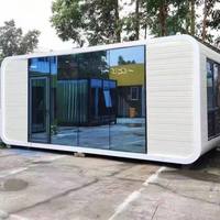 Maison préfabriquée extérieure Apple Cabin, bureau modulaire personnalisé, appartement, salle de bain, hôtel conteneur en acier de luxe, minimaliste