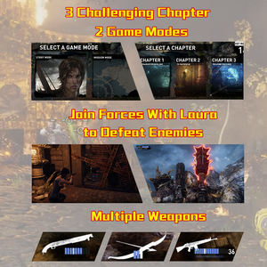 Tomb <span class=keywords><strong>Raider</strong></span> Ce Centre de jeux à pièces 4 joueurs Jeu de tir à la lumière avec pistolet Jeu d'arcade Console - Product Image 2