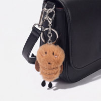 Breloque de sac en peluche amusante en forme de cafard, pendentif insecte mignon en fausse fourrure, porte-clés fantaisie, accessoire pour sac fourre-tout