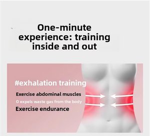 Entrenador de Respiración Abdominal con Mancuernas para Aumentar la Capacidad Pulmonar, Equipo de Fitness para Adelgazar el Abdomen, Mancuerna de PP para Hombres y Mujeres, para Correr y Respirar - Product Image 6