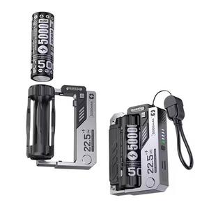 Удобный для путешествий 22,5 Вт, поддержка, батарея AAA, литиевая 21700 Powerbank, съемный аккумулятор, портативный аккумулятор со сменным аккумулятором - Product Image 1