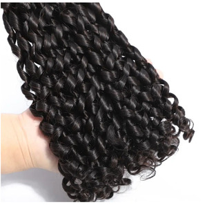 自然黑色 1B #   卷发顺滑丝滑越南处女发接发机双层编织全色批发 - Product Image 5