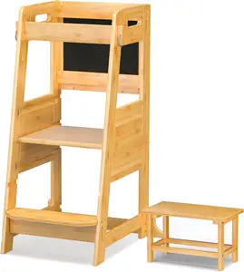 儿童站立塔厨房脚凳幼儿柜台学习助手站立塔凳幼儿小脚凳，
