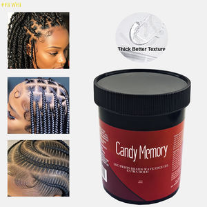 超强极限保持不油腻辫子凝胶调理闪亮发胶Loc扭曲波浪边缘凝胶额外保持 - Product Image 1