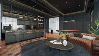 Comptoir de Bar de Pub industriel moderne, Design d'intérieur de Club privé, mobilier Commercial de comptoir de Bar de Sport à vendre