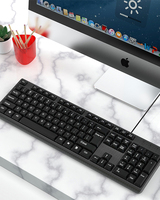 Harga pabrik 104 tombol Keyboard Mouse Combo kantor komputer PC Keyboard Mouse Combo Set