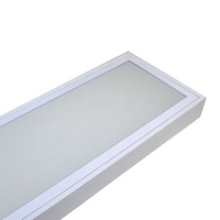 Panneau de lumière LED moderne en aluminium blanc laiteux T8 double tube 300X1200Mm éclairage de bureau en surface Protection des yeux énergie