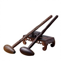 Marteau de massage en bois EDAWA pour fitness, couleur bois naturel, pour tapotement des méridiens et percussion du dos, modèle Sixty