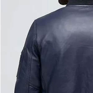 Ropa de moda Chaqueta de cuero para hombre a prueba de viento Venta caliente Chaqueta de cuero para hombre - Product Image 4