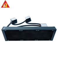 Refroidisseur d'eau pour processeur en aluminium 2510-4PIN avec caloducs en cuivre, haute qualité, faible bruit 22dBA, personnalisable