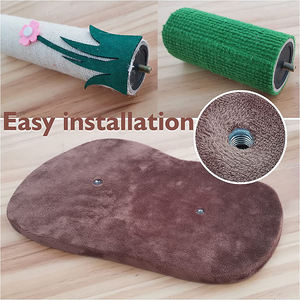 Mode Desain Baru Tiga Platform <span class=keywords><strong>Maine</strong></span> <span class=keywords><strong>Coon</strong></span> Rumah Kucing Memanjat Bingkai Flanel Jamur Merah Bunga Kucing Pohon Menara Mainan dengan Pad - Product Image 6