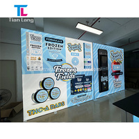 Stand d'exposition rétroéclairé 10x10 pieds avec éclairage pour salons professionnels, conception gratuite incluse