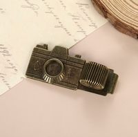 Porte-stylo vintage et antique en alliage de zinc, support fixe pour carnet, accessoire multifonctionnel pour carnet