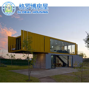 Energía impermeable playa prefabricada Construcción fuerte bienes raíces 40 pies casas de contenedores - Product Image 6