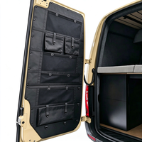 Panneau de rangement robuste pour porte de fourgonnette, avec support rigide en polybois, isolation et organisation, sur mesure pour conversion de camping-car