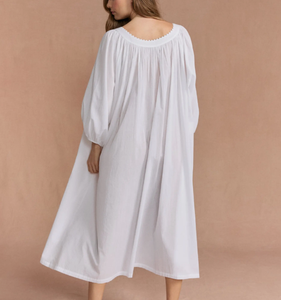 Vestido <span class=keywords><strong>de</strong></span> Algodón para Mujer 2026, Cuello Redondo, Botones, Manga Larga, Alta Calidad, Talla Grande, Camisones Holgados, Pijamas Femeninos, Vestido Informal <span class=keywords><strong>de</strong></span> Moda - Product Image 4