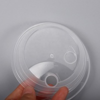Vente en gros Couvercle en plastique jetable étanche pour thé au lait café glacé Couvercles de gobelets en plastique jetables