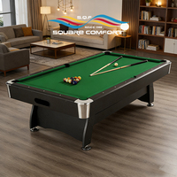 Table de billard S.Q.F pour la maison, prix direct usine Chine, 7FT/8FT/9FT, en bois avec dalles de marbre, personnalisable, divertissement écologique