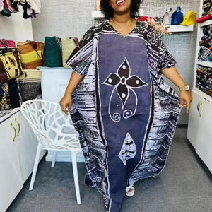 Nouvelle Robe <span class=keywords><strong>Boubou</strong></span> Imprimée Europe États-Unis, Vêtements Africains, Abaya, Robe Musulmane Dashiki Grande Taille, Mode Estivale, Kaftan pour <span class=keywords><strong>Femme</strong></span> - Product Image 2