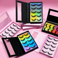 Usine En Gros Lash Strips3d Soie Cils Naturels Wispy Vegen Faux Cils 10 Paires Faux Vison Lash Set Cruelty-Free