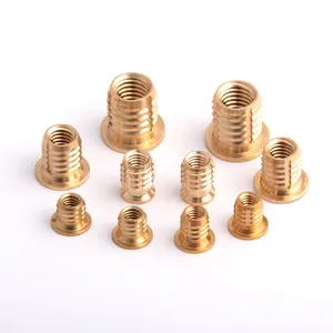 OEM Flange Internal and External Teeth Copper Nut Self Tapping Screw Sleeve Connecting Insert Nut