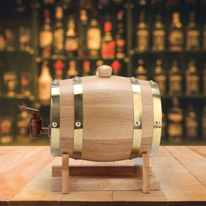 <span class=keywords><strong>Fût</strong></span> <span class=keywords><strong>de</strong></span> vieillissement en chêne avec support, 50l, fûts à vin en bois, fûts à vin en bois pour brasseurs artisanaux, grands fûts à vin en bois - Product Image 3