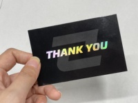 Ensemble de cartes de remerciement personnalisées de luxe avec enveloppe et autocollants pour petites entreprises cartes de vœux logo d'anniversaire feuille d'or pour mariage