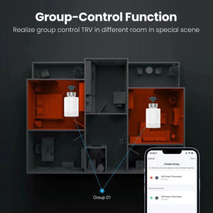 Vanne thermostatique intelligente Tuya Zigbee 3.0 TRV, thermostat de radiateur automatique, contrôleur de température, batterie, utilisation domestique, hôtelière, compatible <span class=keywords><strong>Alexa</strong></span> et Google - Product Image 5