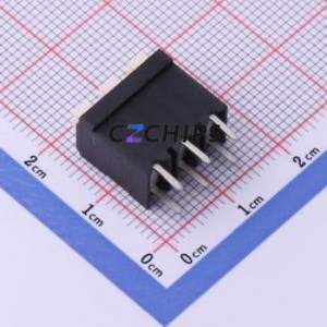 JL212V-50003B01 Spring Terminal Block Through hole Component (THT),P=5mm Connector 1x3P 5mm Black Through Hole - Product Image 2