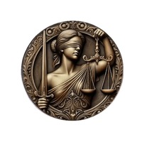 Broche vintage en métal à la mode, déesse de la justice, badge en métal 3D pour vêtements, sacs, décoration, acceptation des épingles en émail personnalisées