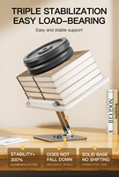 Échantillons Gratuits YD-10 Support de Lecture en Bois Multifonctionnel pour Bureau, Porte-Livre Rotatif et Réglable en Hauteur pour la Maison et l'École