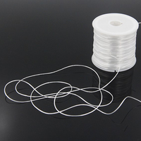Fil de Nylon Monofilament Transparent Mercerisé Haute Ténacité 0,5 mm 150 m/rouleau pour Fabrication de Bijoux DIY, Broderie et Couture (Vente en Gros)