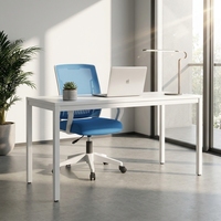 Chaise d'ordinateur moderne en acier AOR - Chaise pivotante pour bureau à domicile et dortoir avec dossier réglable pour étudiants et usage en conférence