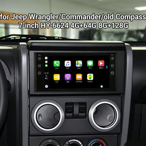 Autoradio Android OEM 7 pouces avec écran tactile, 4+64 Go, CarPlay sans fil, GPS/WiFi/BT/FM/RDS pour <span class=keywords><strong>Jeep</strong></span> Wrangler/Commander/Compass - Product Image 3