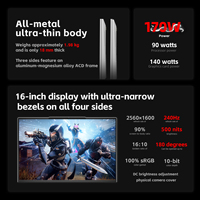 PC Portable Gaming Haute Qualité Tout Neuf Firebat Huan 16 Air avec Processeur AMD R7 8745HS et Carte Graphique RTX 4060 8 Go