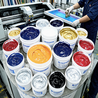 Sérigraphie à base d'huile Plastisol CMYK//Demi-tones à haute opacité pour pâte de 100 ml, modèle P-103, marque Nomnat, sans PVC